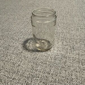 Vintage Antique Embossed Duraglass Jar